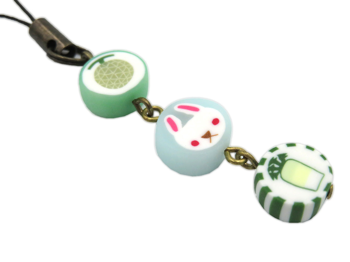 ベニリンゴ 3連ストラップ(水色:B)