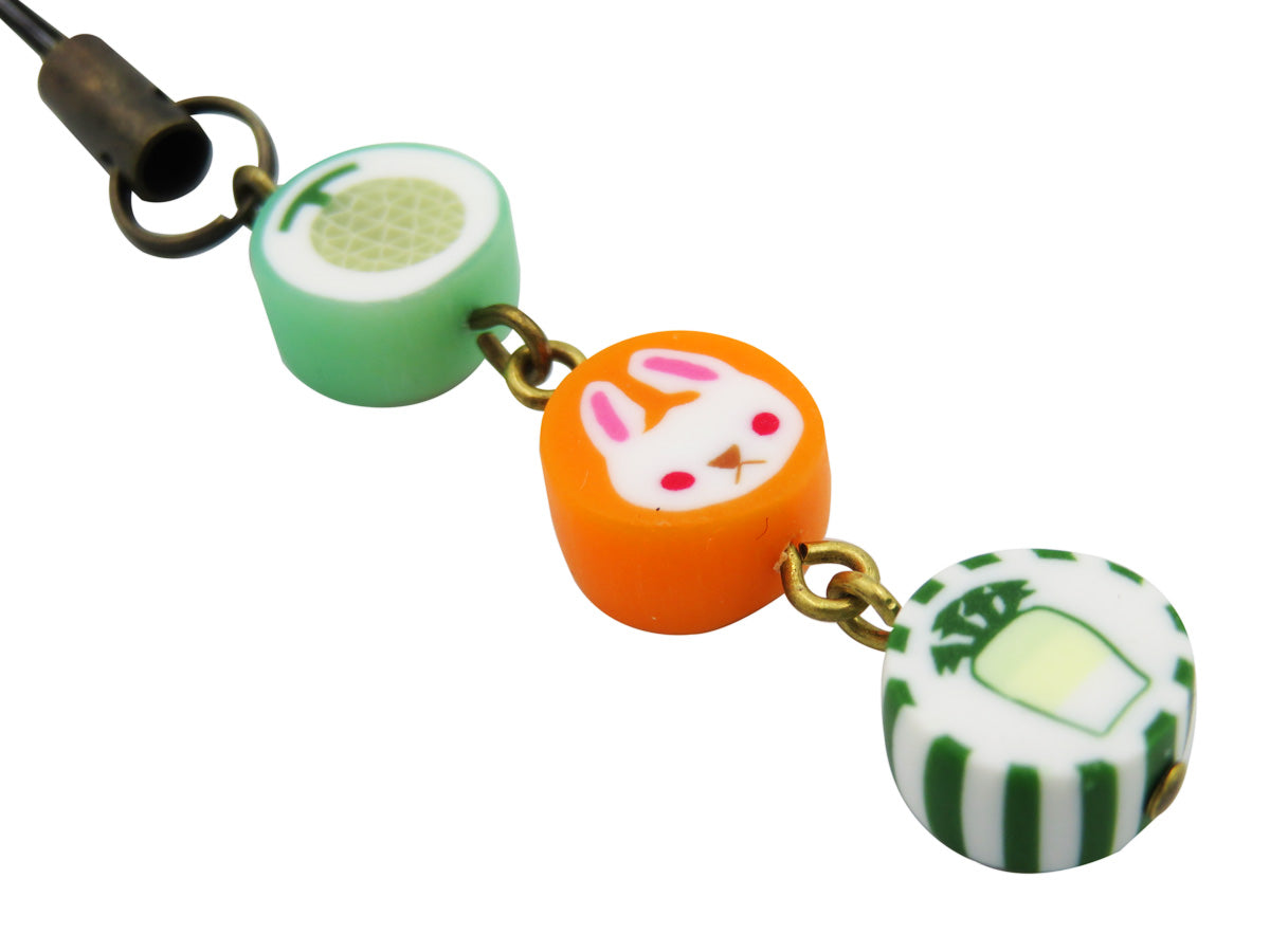 ベニリンゴ 3連ストラップ(オレンジ:C)