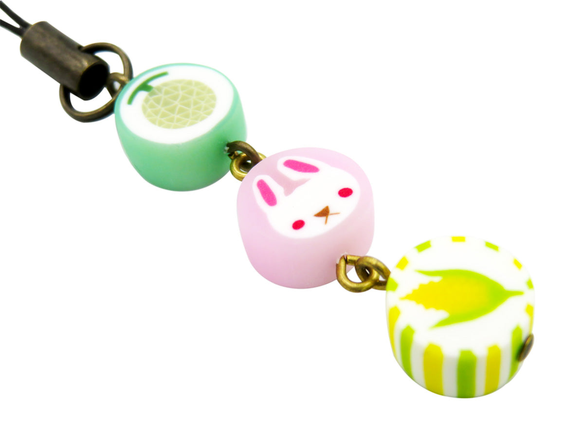 ベニリンゴ 3連ストラップ(ピンク:C)