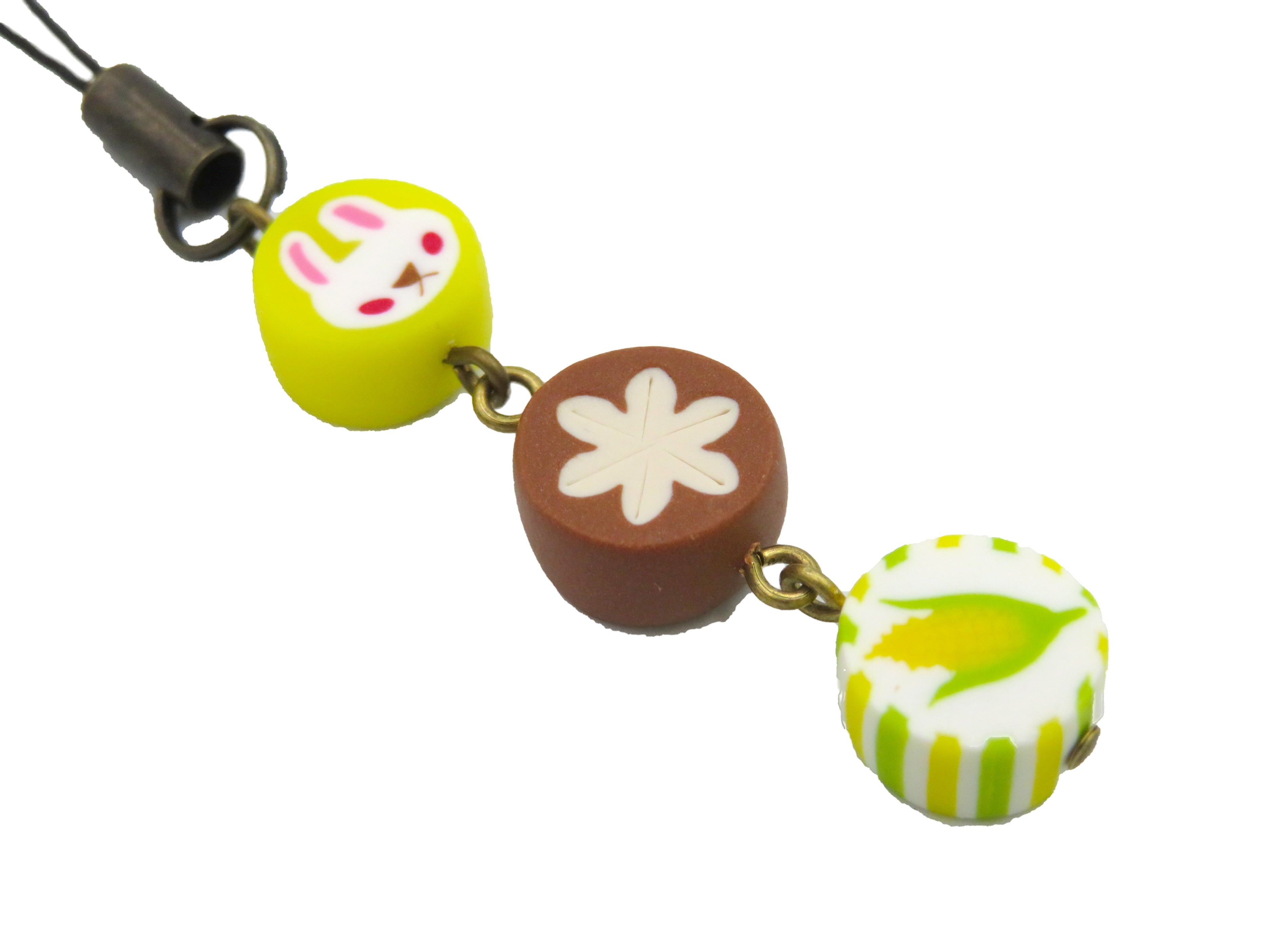 ベニリンゴ 3連ストラップ(黄色:B)