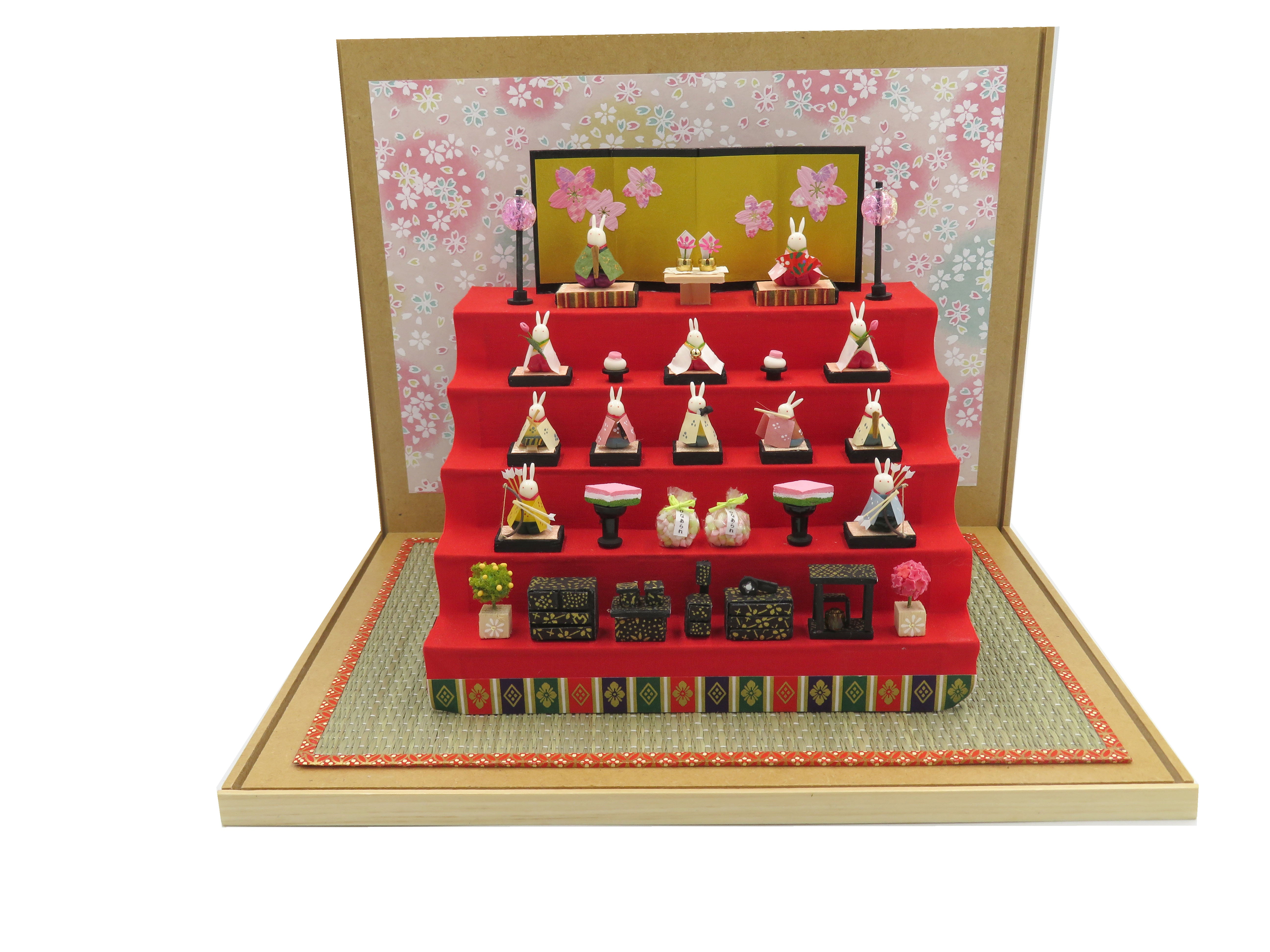 ミニチュア雑貨ひいさま おひなさまとおひなくん