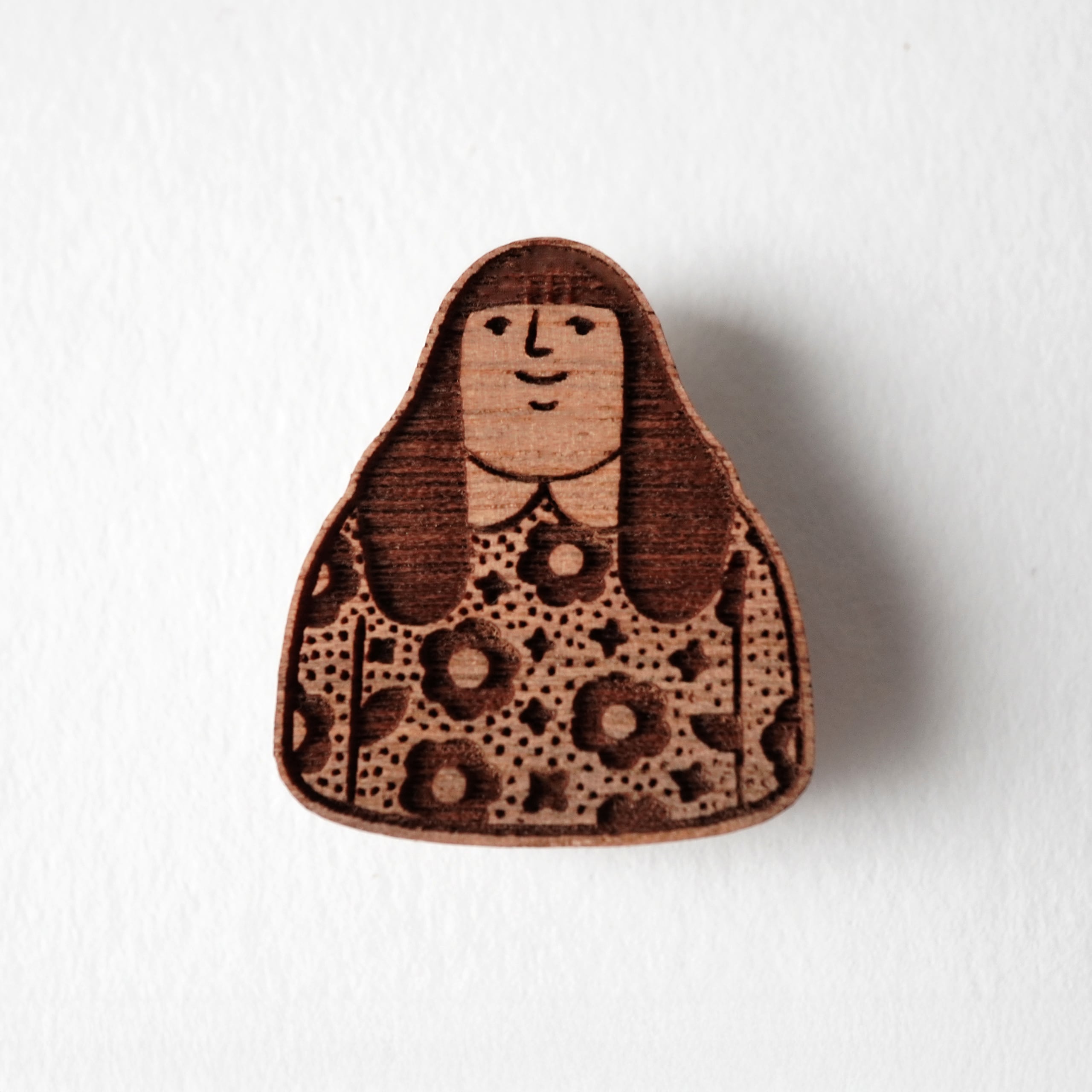 -木tch- ブローチ：bloom smile（ブルームスマイル）