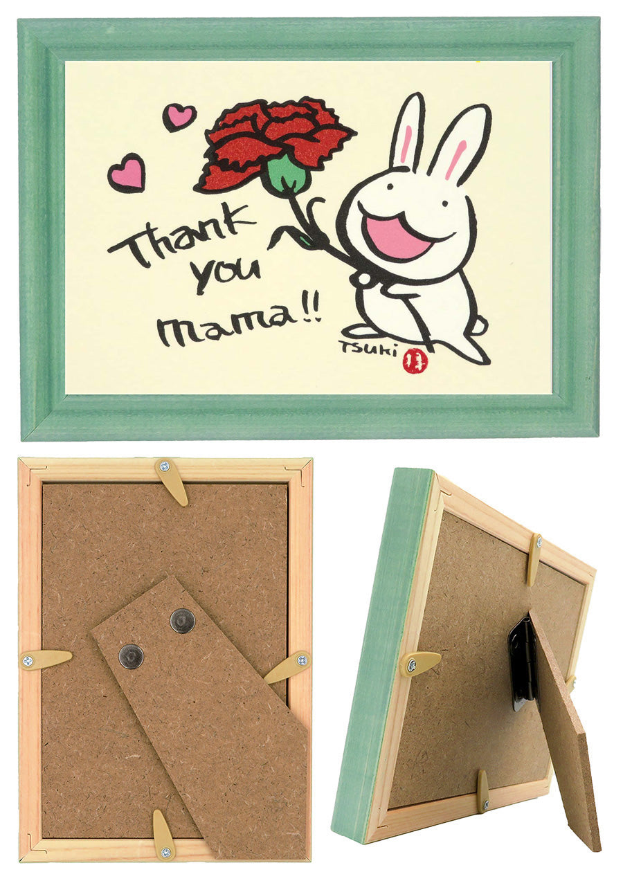 西村月 額絵：S size  ＊Thank you mama!!（横）【母の日】