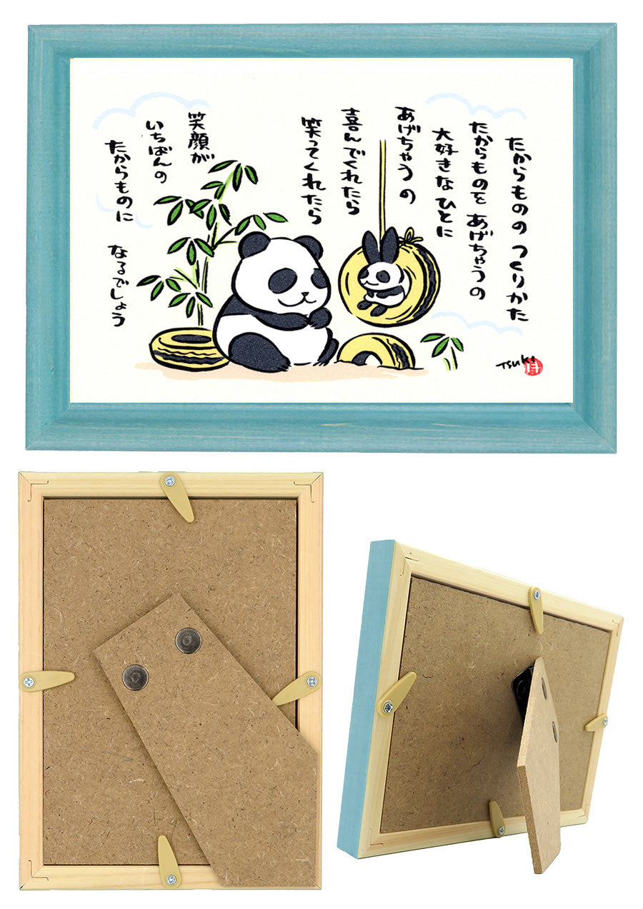 手作り額付き作品　title「静かなる月下の夢ウサギ」 高山うさぎ舎 [うさぎと暮らしの雑貨]