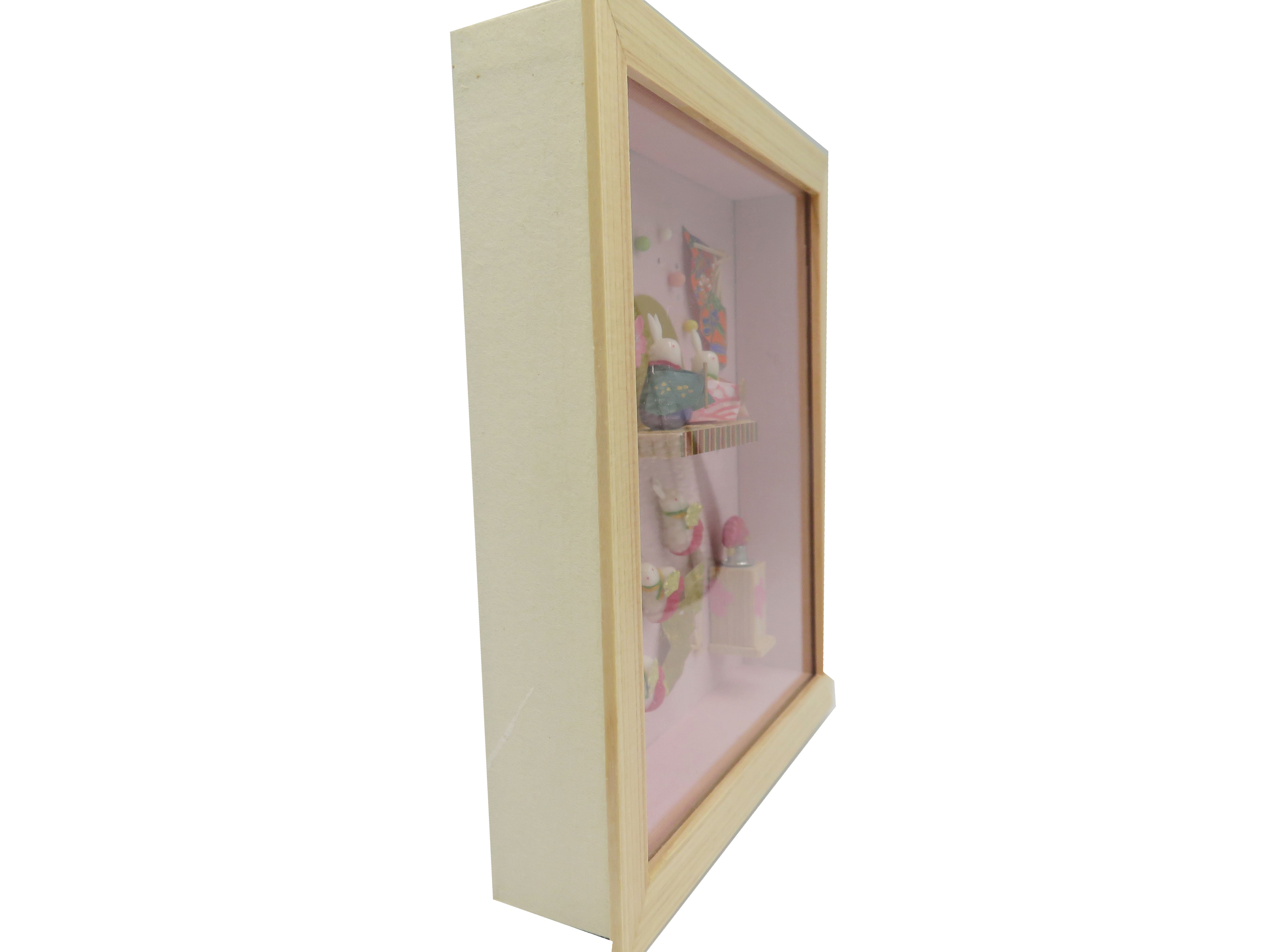 田島ひとみ 13cm角 壁掛けうさぎ雛（U）