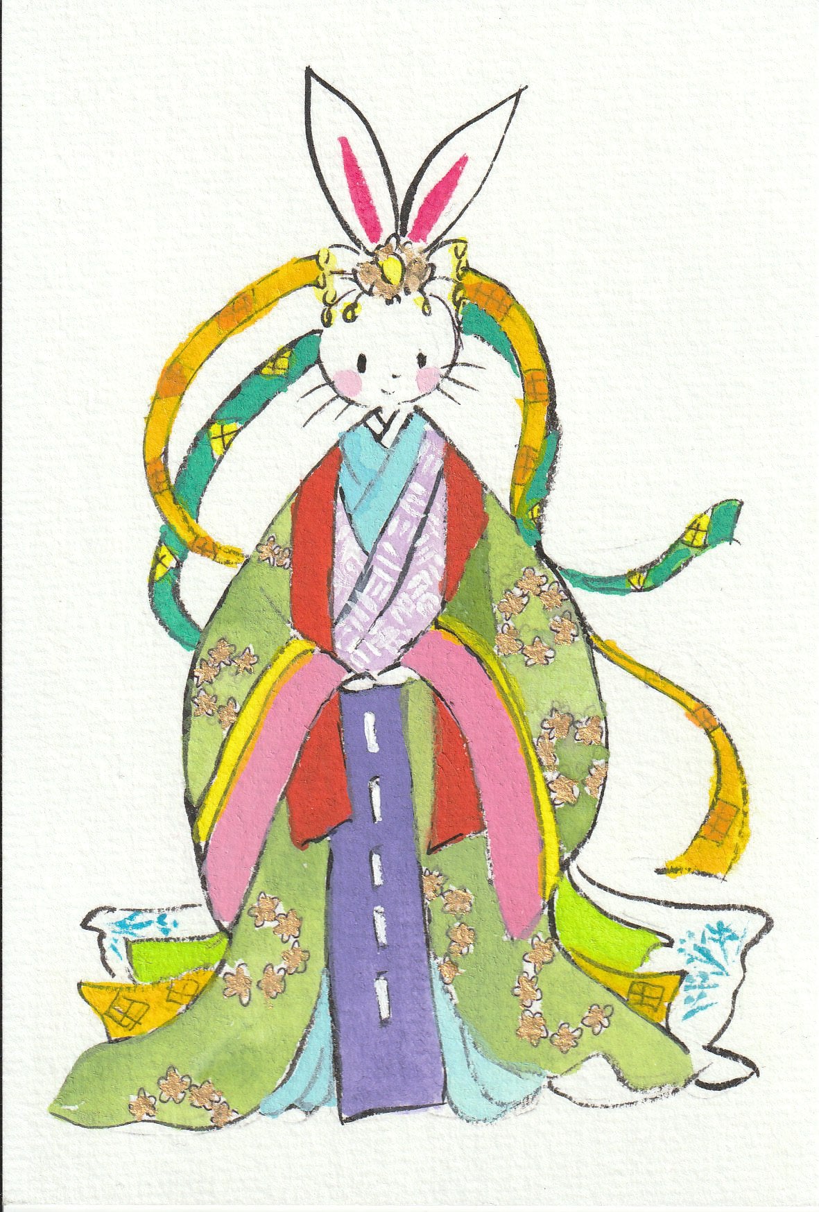 伊左次 玲子 てがきはがき⑥