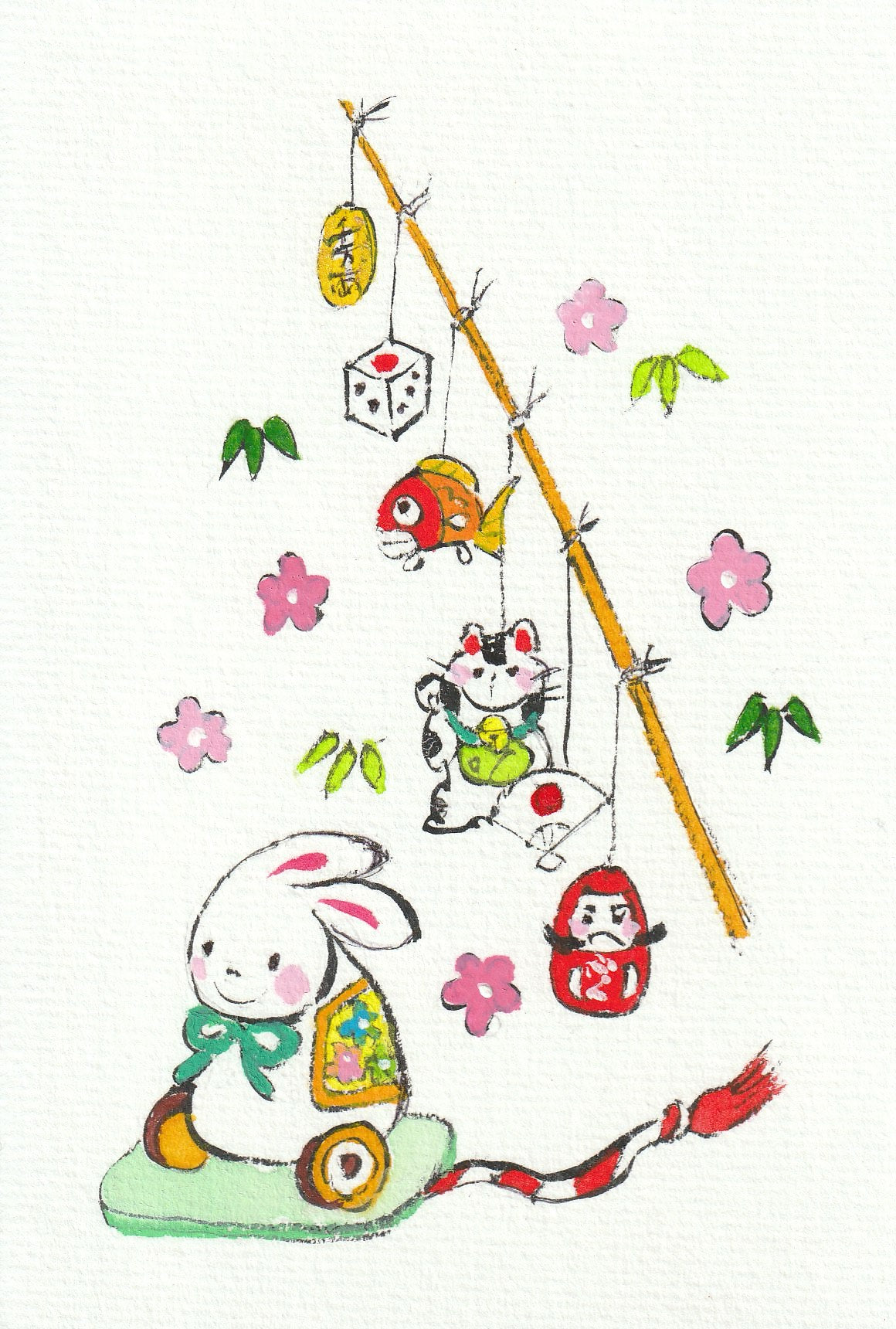 伊左次 玲子 てがきはがき　11