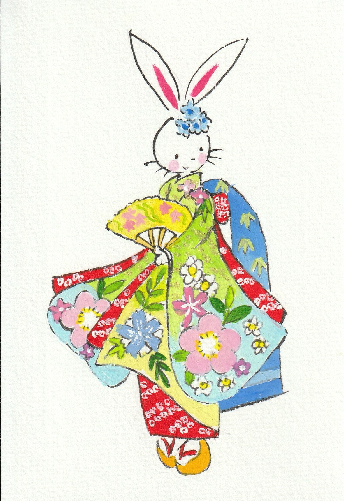 伊左次 玲子 てがきはがき　24