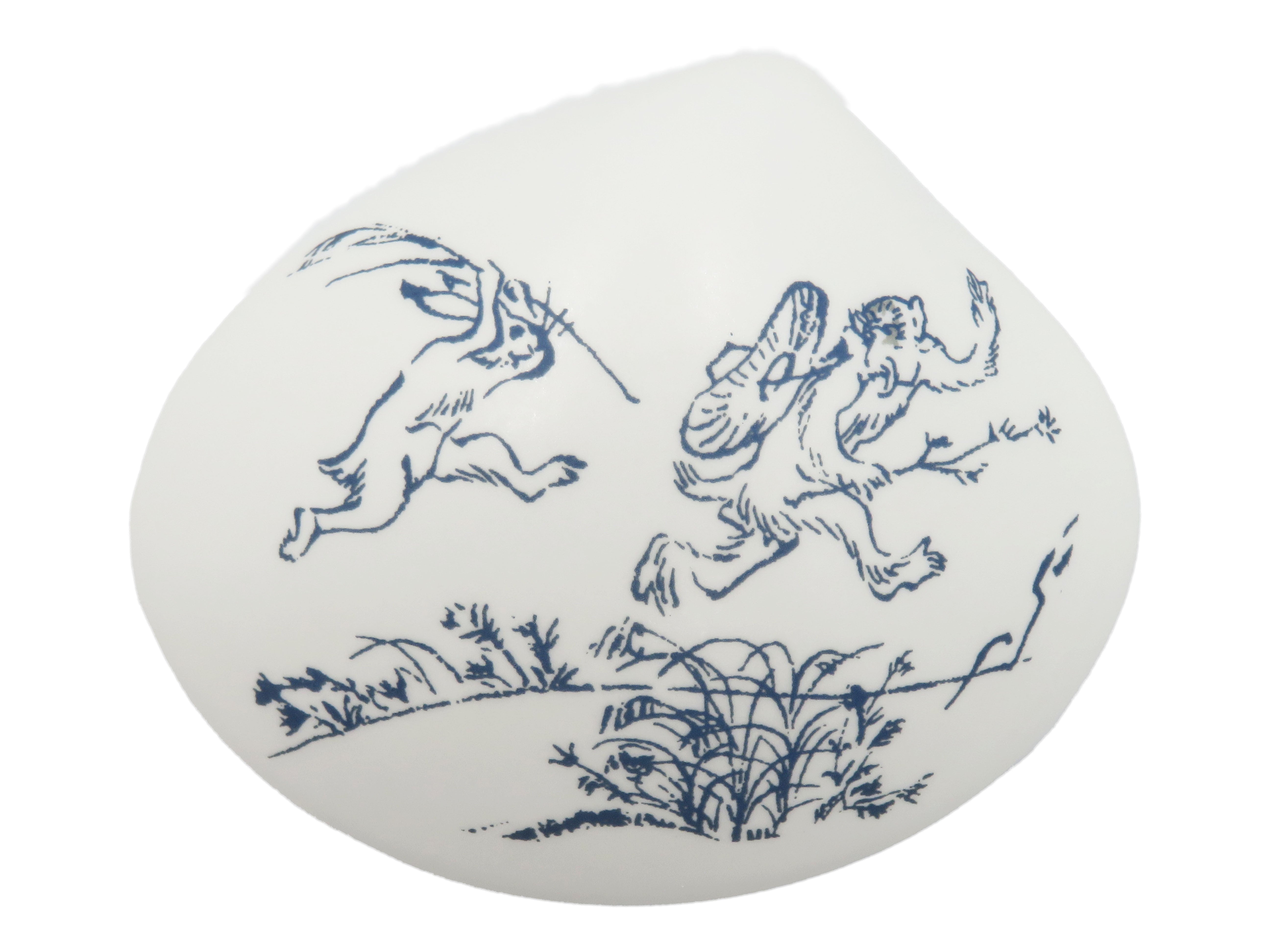 お香立て　貝合わせ香皿（追いかけっこ）