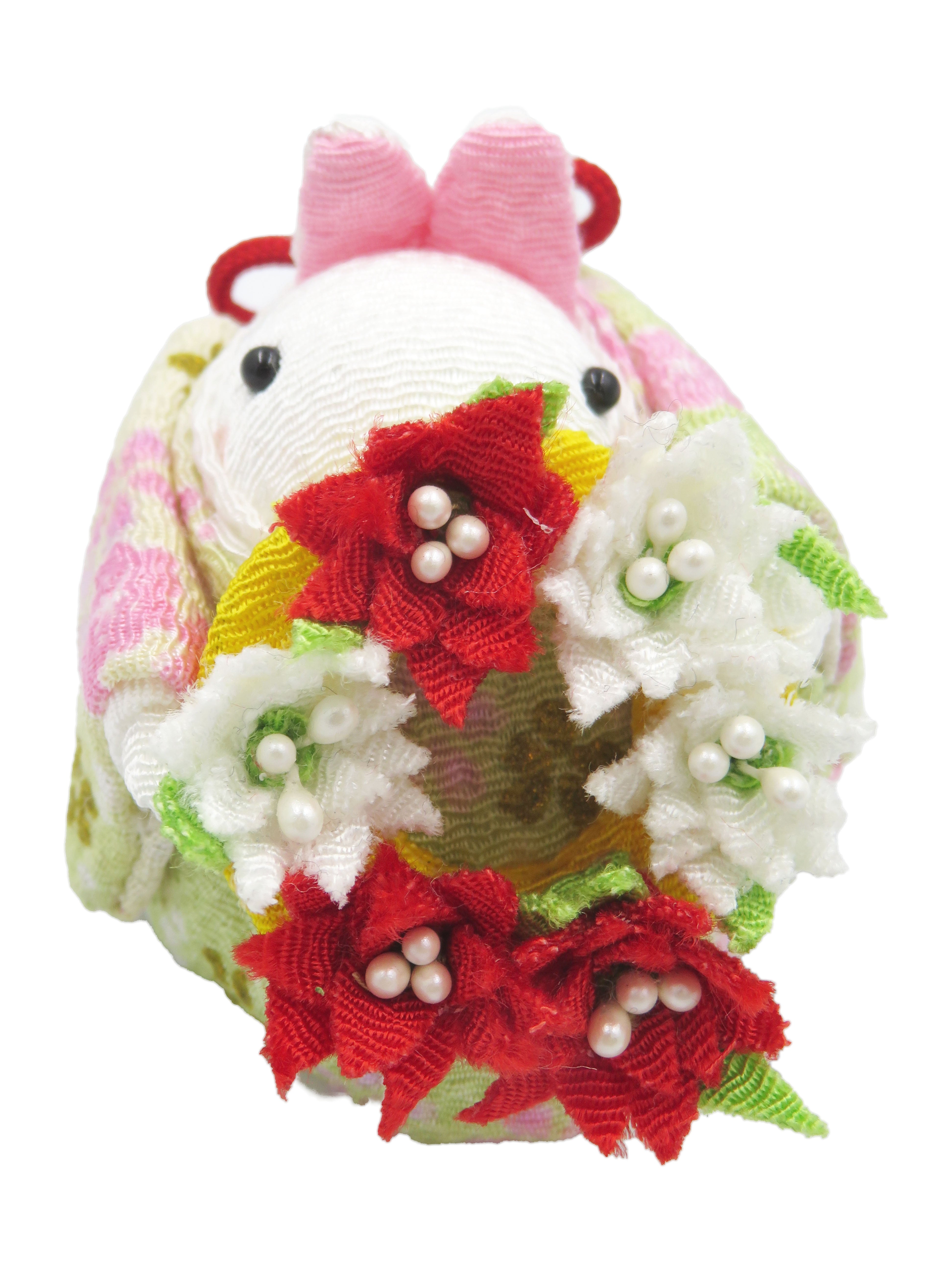 ー四季彩うさぎの四季の楽しみー　クリスマスリースうさちゃん①