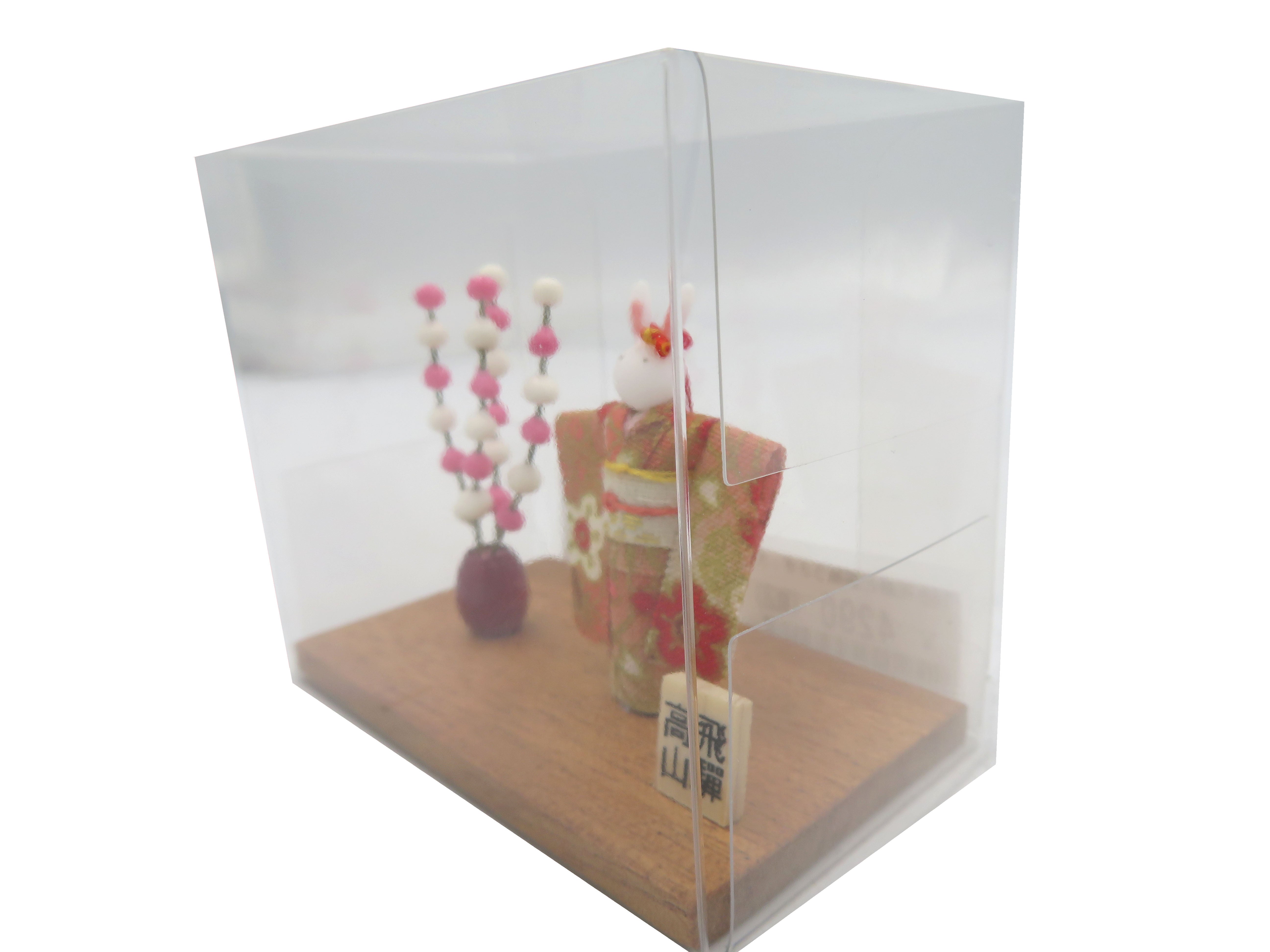 emaのアトリエ　花餅と振袖うさぎ　大