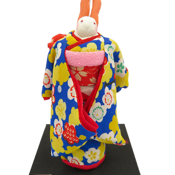 伝統工芸士 作家物 十日町紬 着尺 うさぎ うさぎ柄 兎 紬