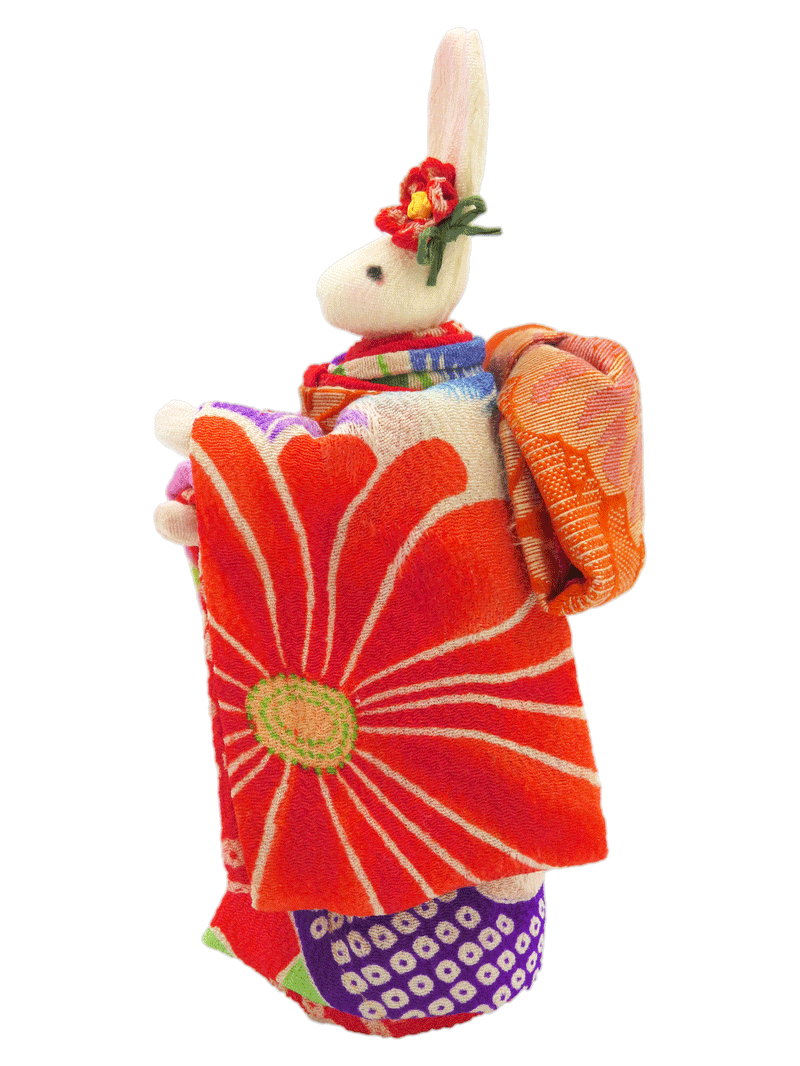 愛逢月　着物うさぎ　立ち②