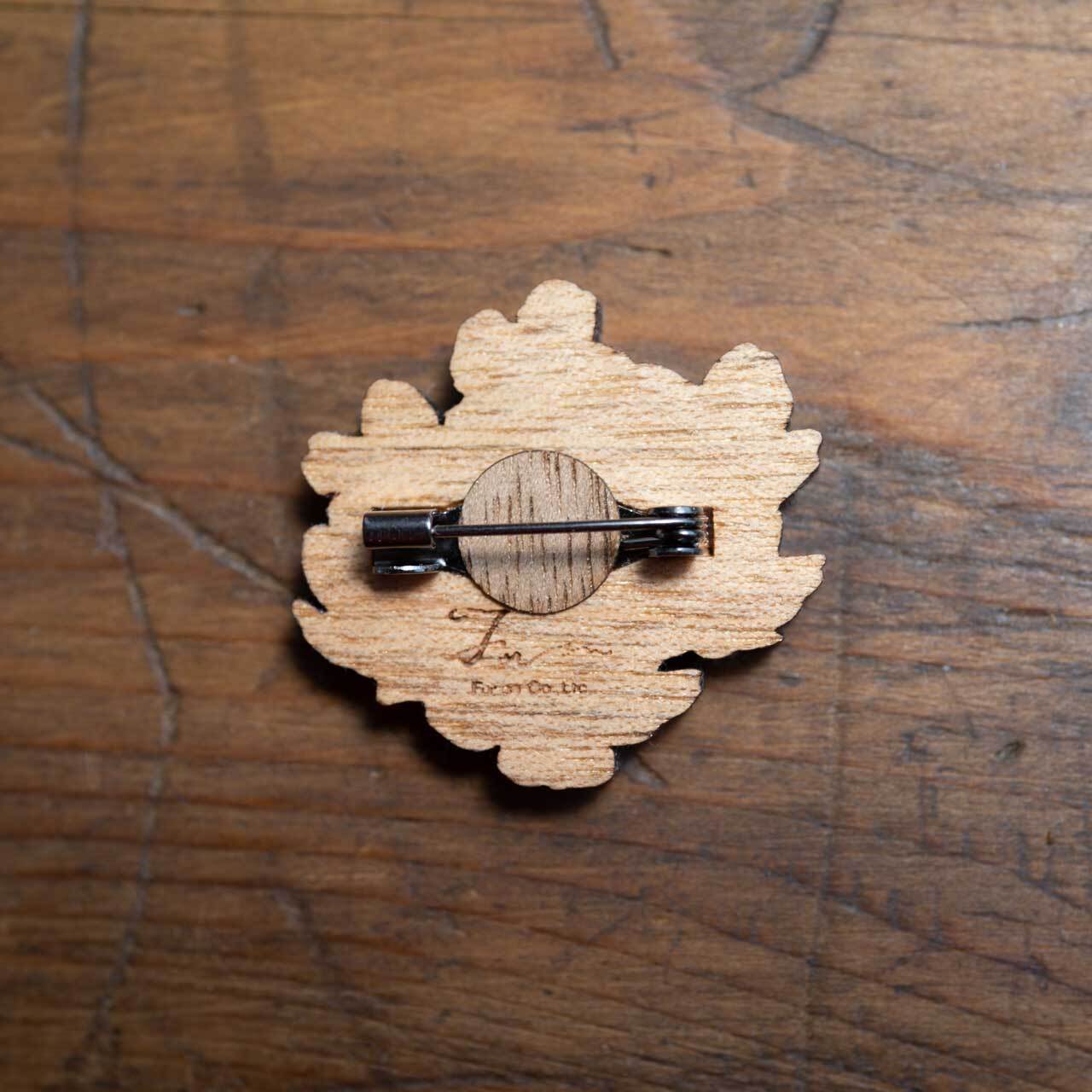 -木tch- ブローチ：sakura（サクラ）