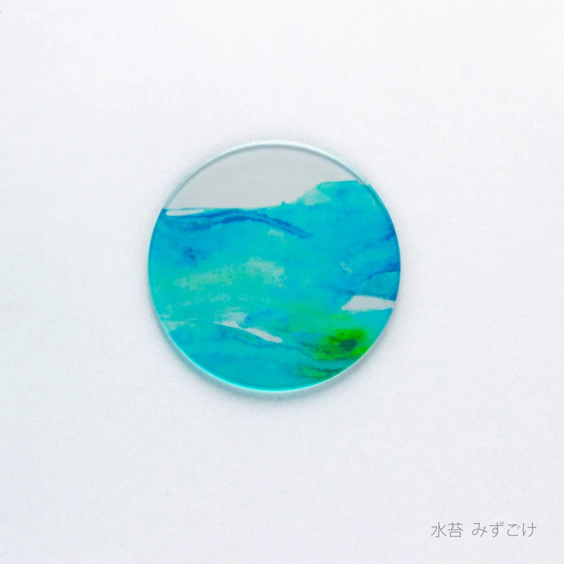 toumei　あわいろコースター　水苔（みずこけ）
