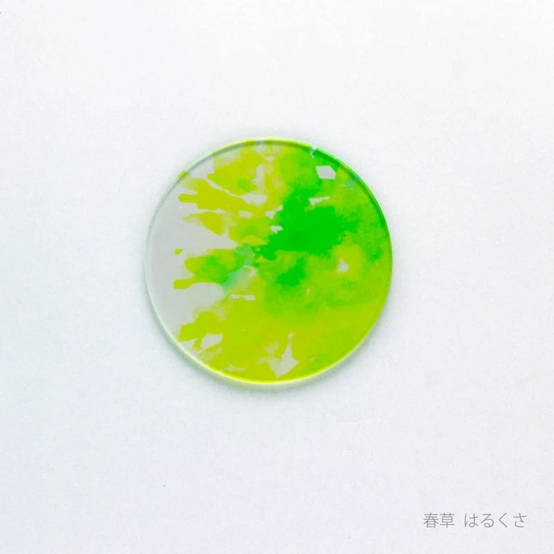 toumei　あわいろコースター　春草（はるくさ）