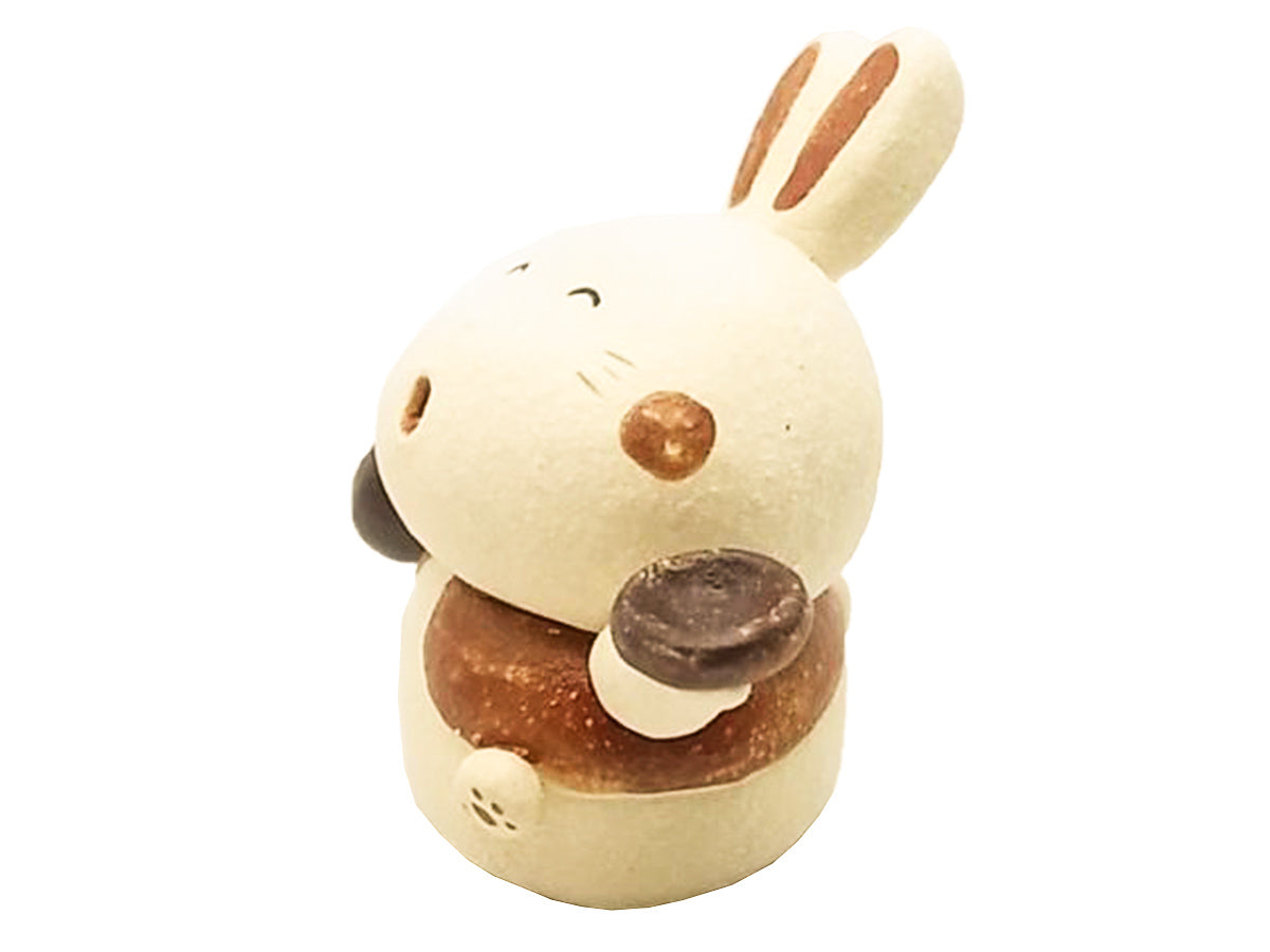うさぎの置物　常滑焼き ぶた ねずみ うさぎ 置物 日本製 常滑焼 開運 縁起物 宮崎工房