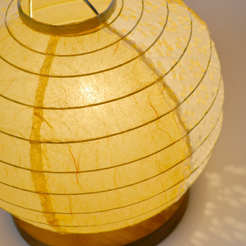 【日本製和紙照明】和風照明テーブルライト:藤田オレンジ×小梅白（2面）