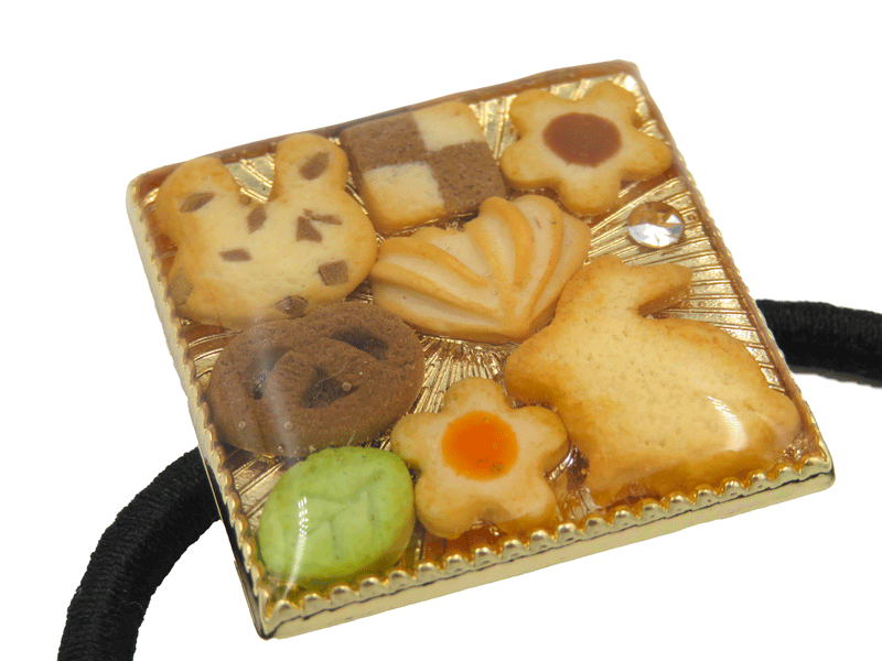 chocolate-Alice クッキー缶ヘアゴム
