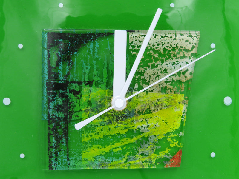 ーcomb de shioー　ガラスアート時計「光の森」