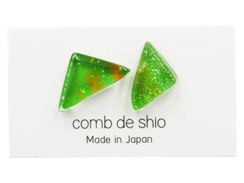 ーcomb de shioー　ピアス　Forest：B