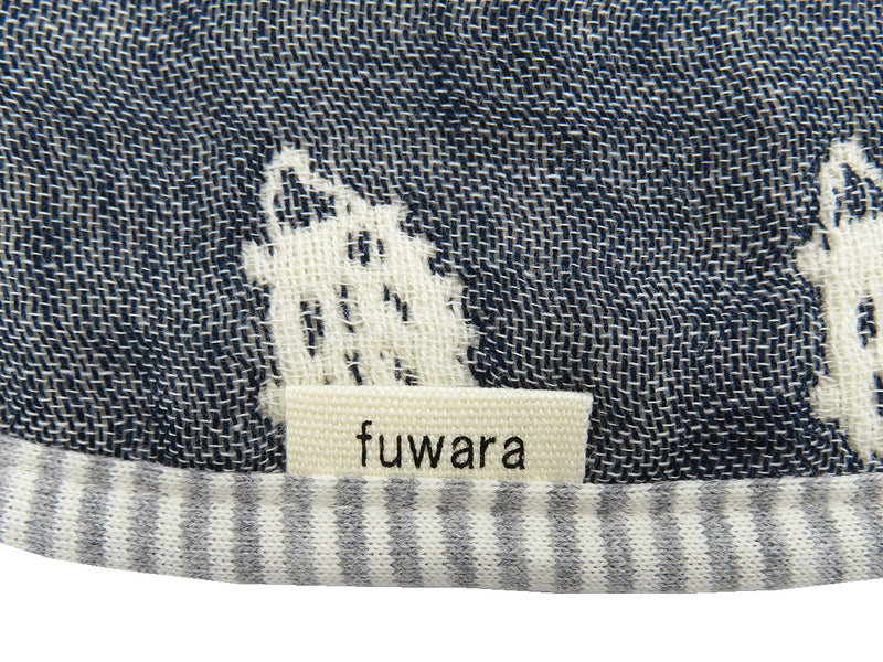 【日本製】--fuwara--6重織ガーゼハンカチ(単色)：ハリネズミ