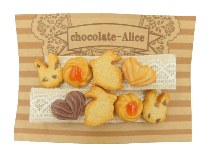 chocolate-Alice クッキーヘアピンセット